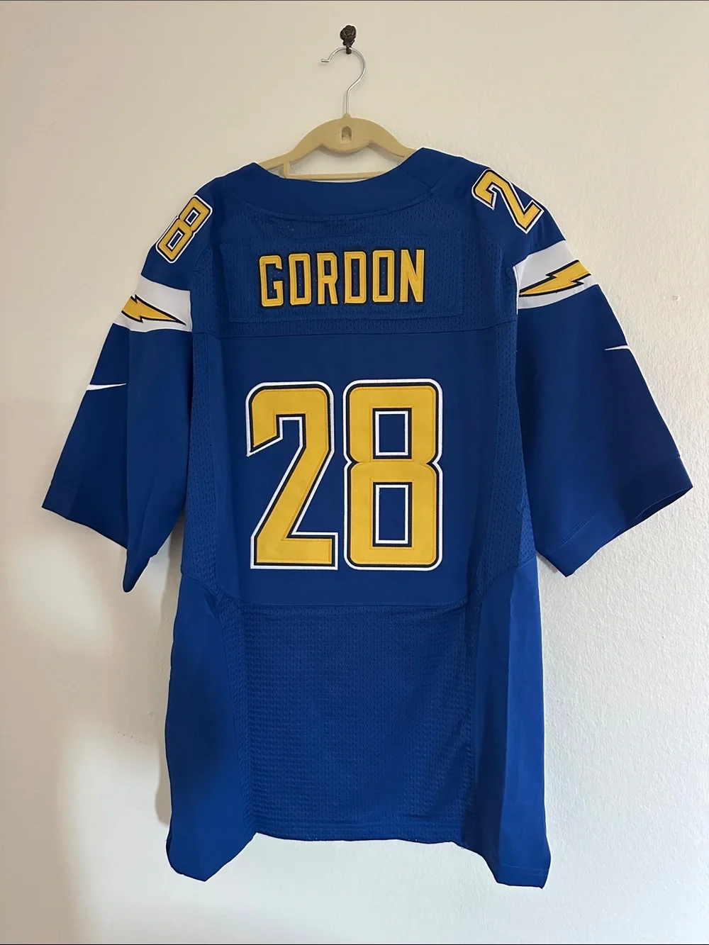Gordon Chargers #28 Blue Football Jersey